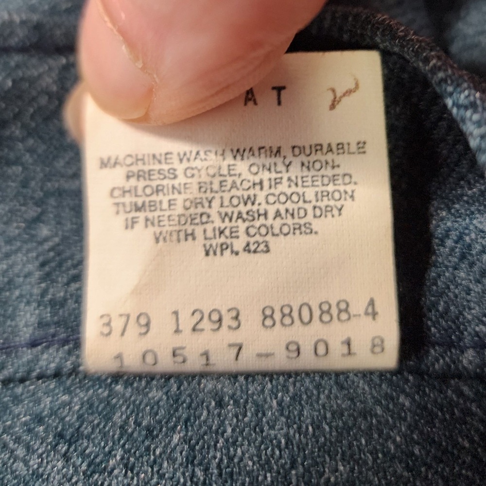 Levis 517 Sta-Prest Pants 40x34 Bootcut Vintage Teal Blue USA‎ Made - Picture 9 of 10